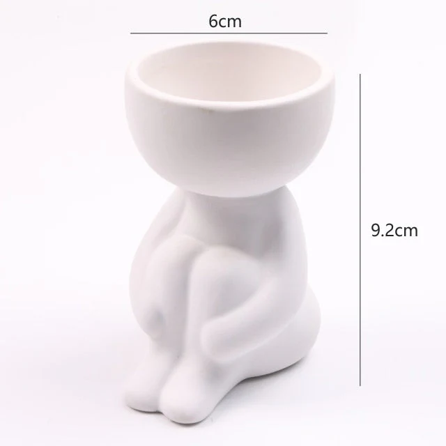 Nordic Hanging Miniature Human Flower Pots - Image 13