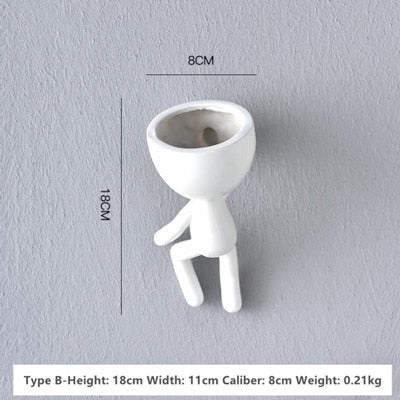 Nordic Hanging Miniature Human Flower Pots - Image 9