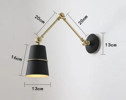 Nordic Iron Swing Long Arm Modern Wall Lamp - Image 7