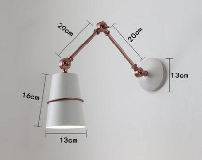 Nordic Iron Swing Long Arm Modern Wall Lamp - Image 8