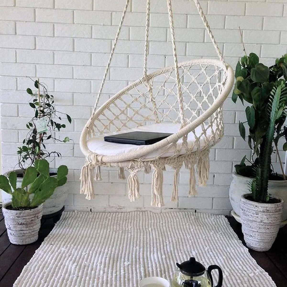 Nordic Knitted Outdoor Hammock - Image 3