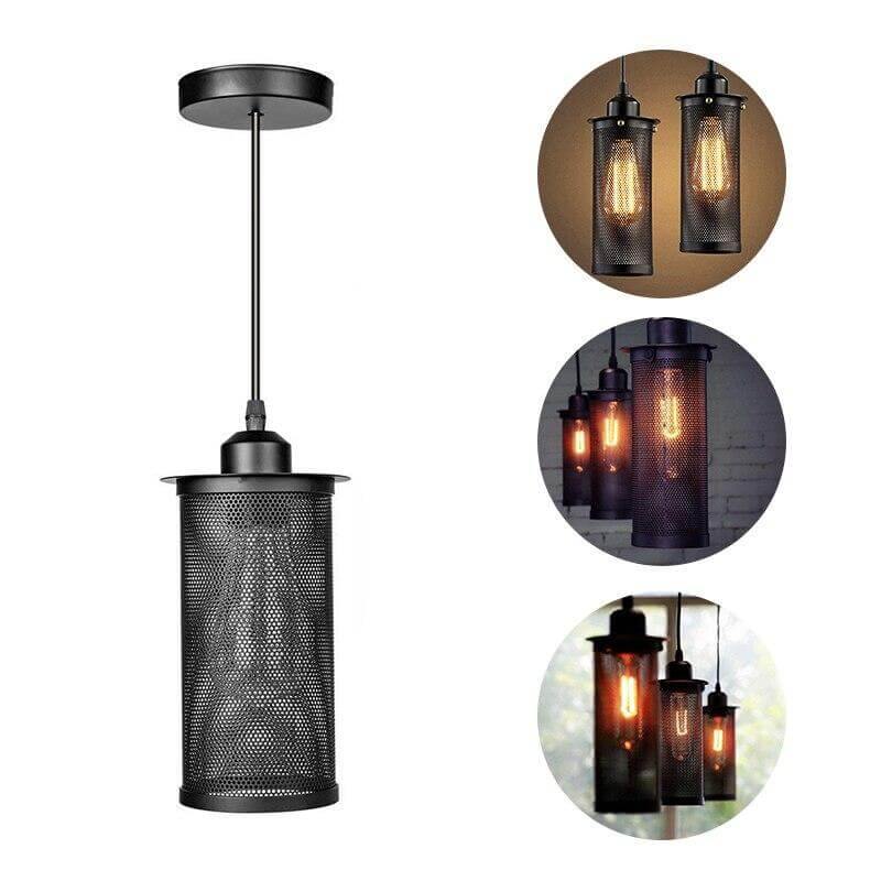 Nordic Loft Style Iron Cage Vintage Lamp - Image 2