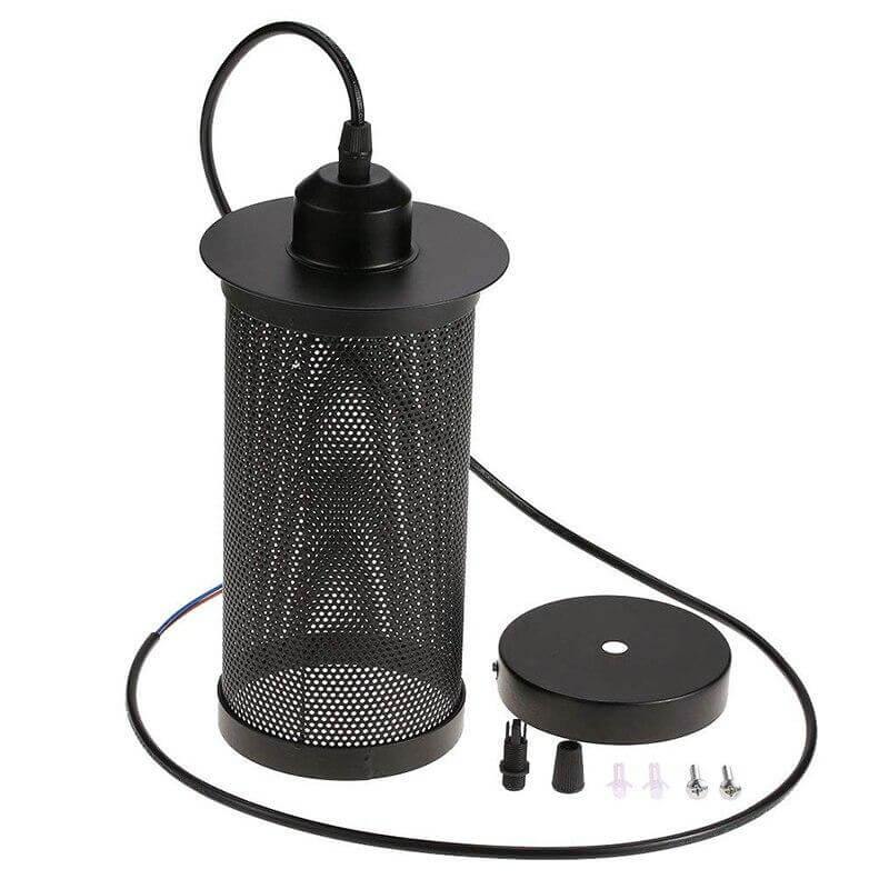 Nordic Loft Style Iron Cage Vintage Lamp - Image 3