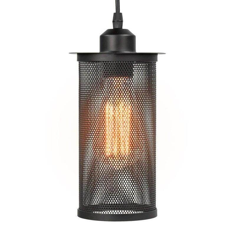 Nordic Loft Style Iron Cage Vintage Lamp - Image 4