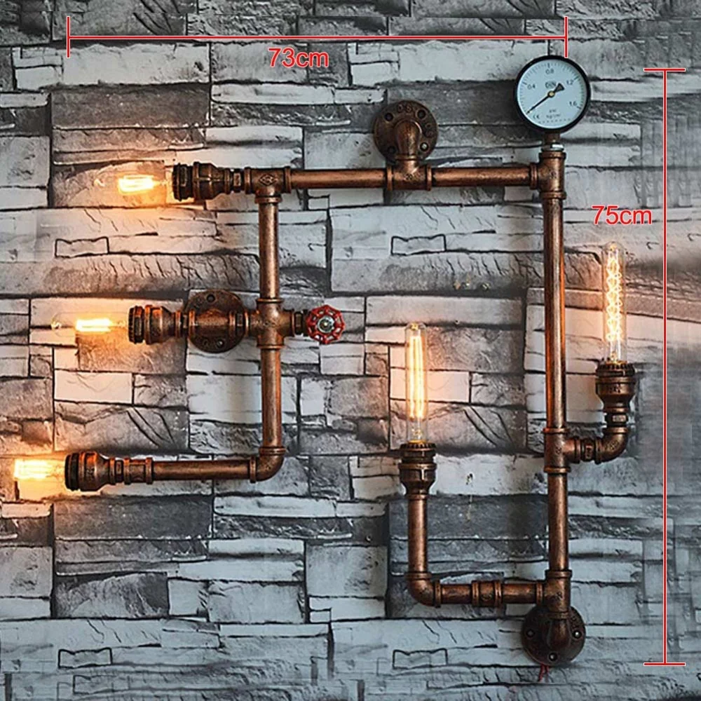 Nordic Loft Style Iron Water Metal Lamp - Image 13