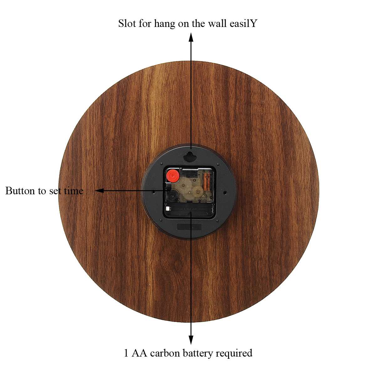Nordic Luminous Wood Silent Wall Clock - Image 7