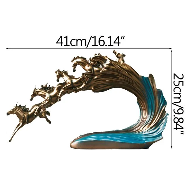 Nordic Luxury Galloping Horse Home Decoration - Image 10
