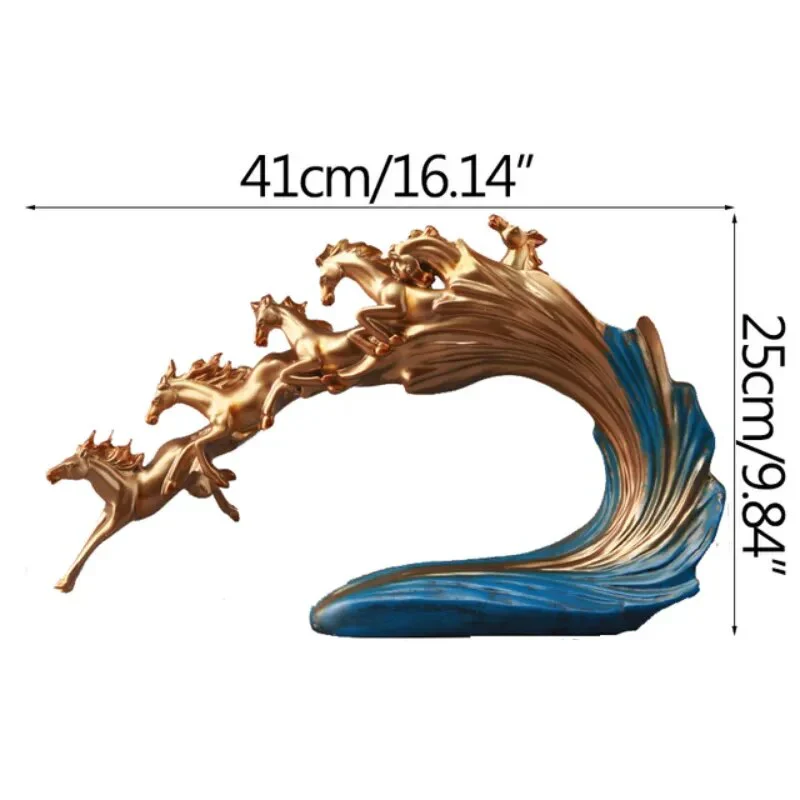 Nordic Luxury Galloping Horse Home Decoration - Image 13