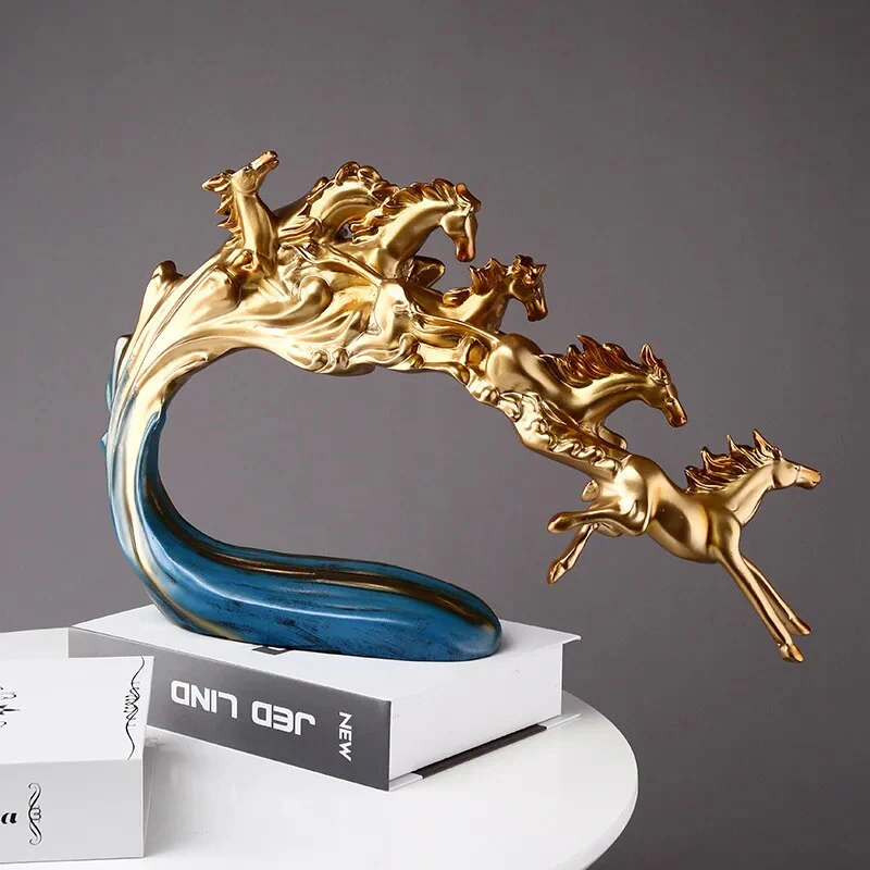 Nordic Luxury Galloping Horse Home Decoration - Image 2