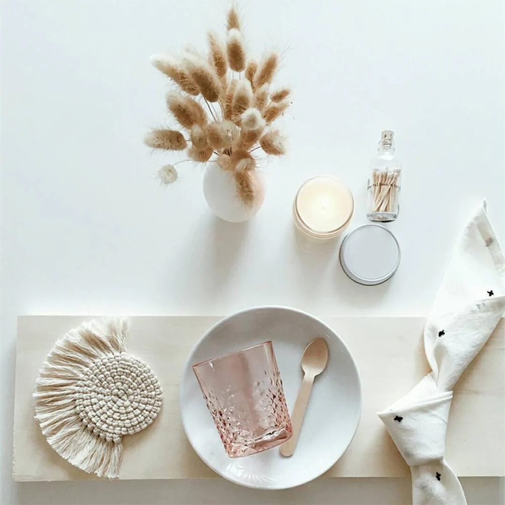 Nordic Macrame Cup Cloth Coaster - Image 4