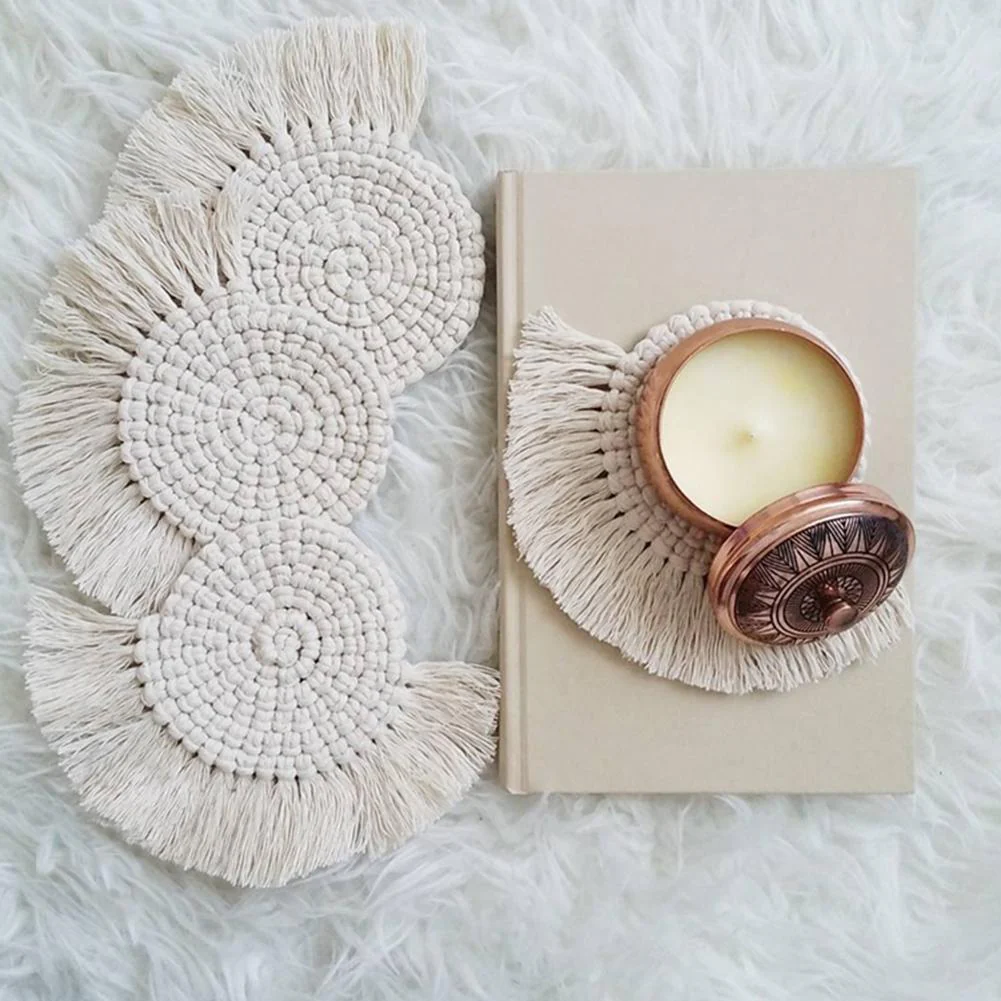 Nordic Macrame Cup Cloth Coaster - Image 5