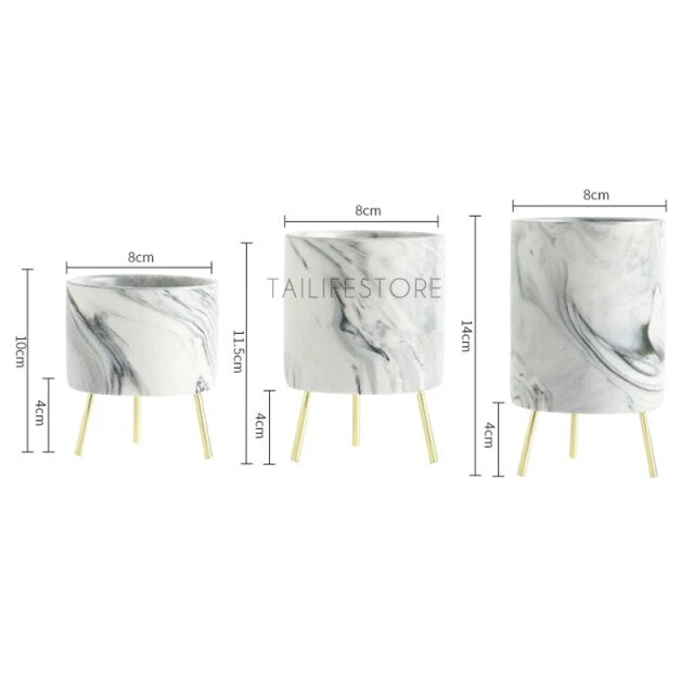 Nordic Marble Minimalist Flower Vase - Image 6