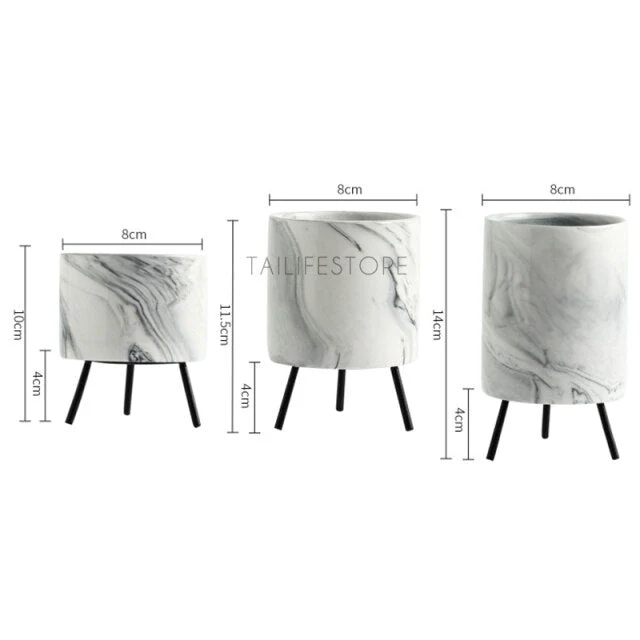 Nordic Marble Minimalist Flower Vase - Image 8