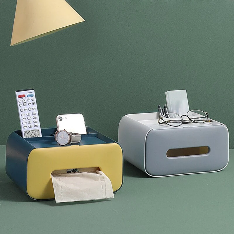Nordic Minimal Tissue Box Desk Organizer - Image 2