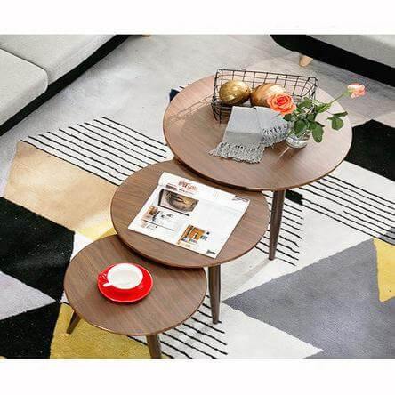Nordic Modern 3pcs Coffee Table - Image 2