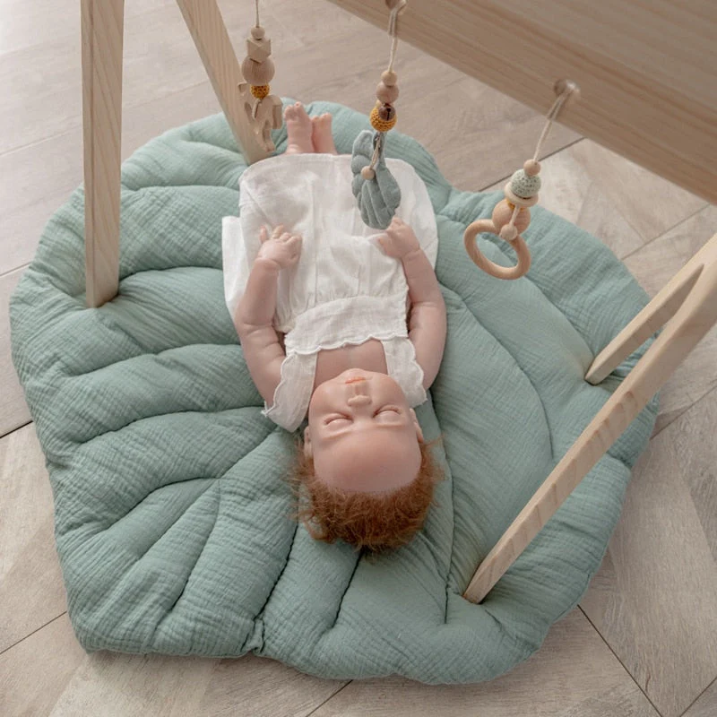 Nordic Modern Leaf Baby Play Mat - Image 2