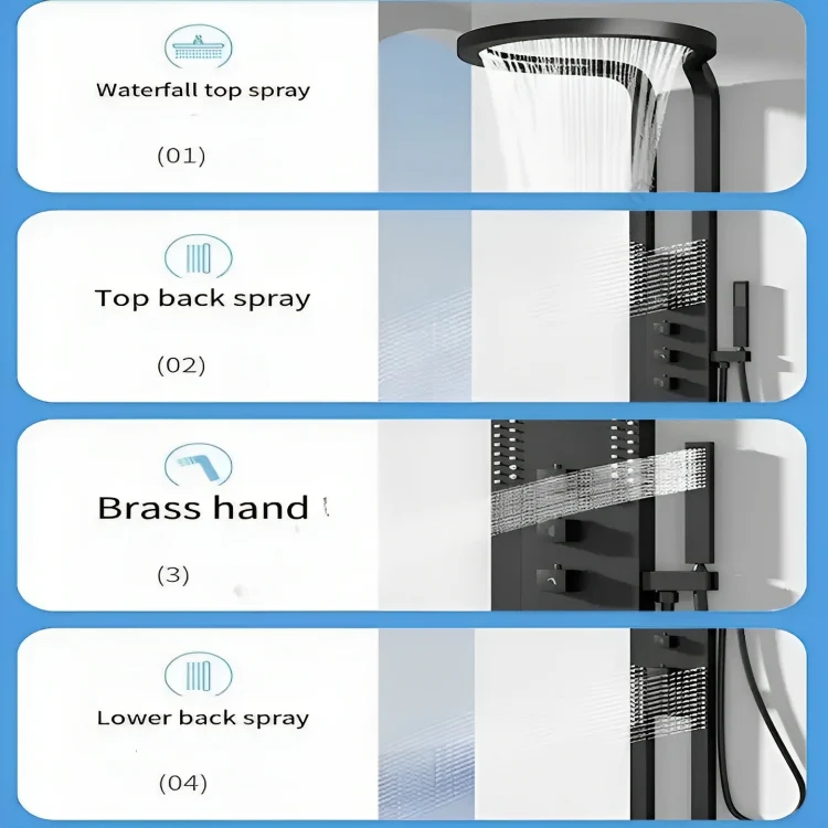 Nordic Rain Modern Waterfall Shower Set - Image 6