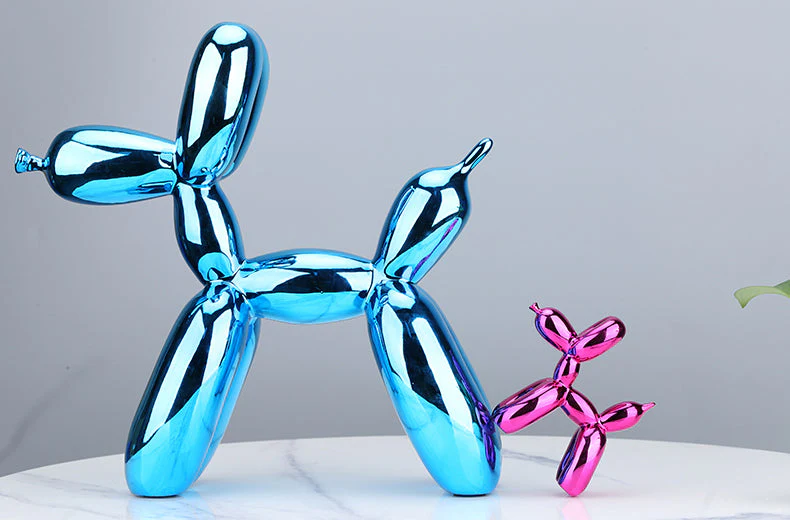 Nordic Resin Balloon Dog Figurines - Image 4