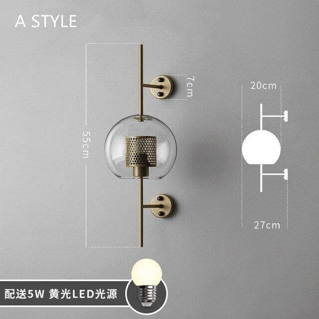 Nordic Retro-Themed Creative Wall Lamp - Image 5