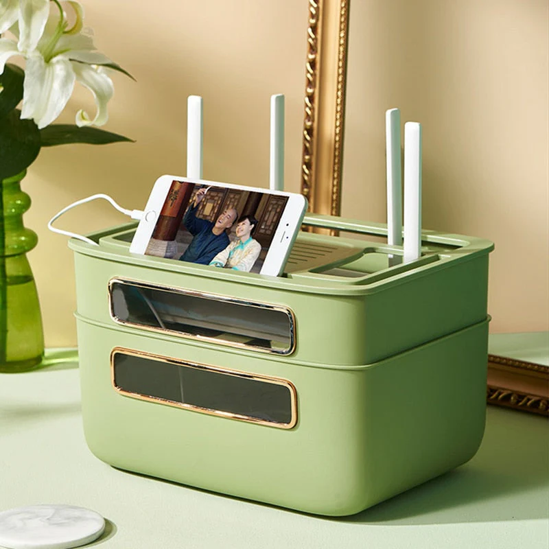 Nordic Stackable Modem Holder Cable Organizer - Image 2