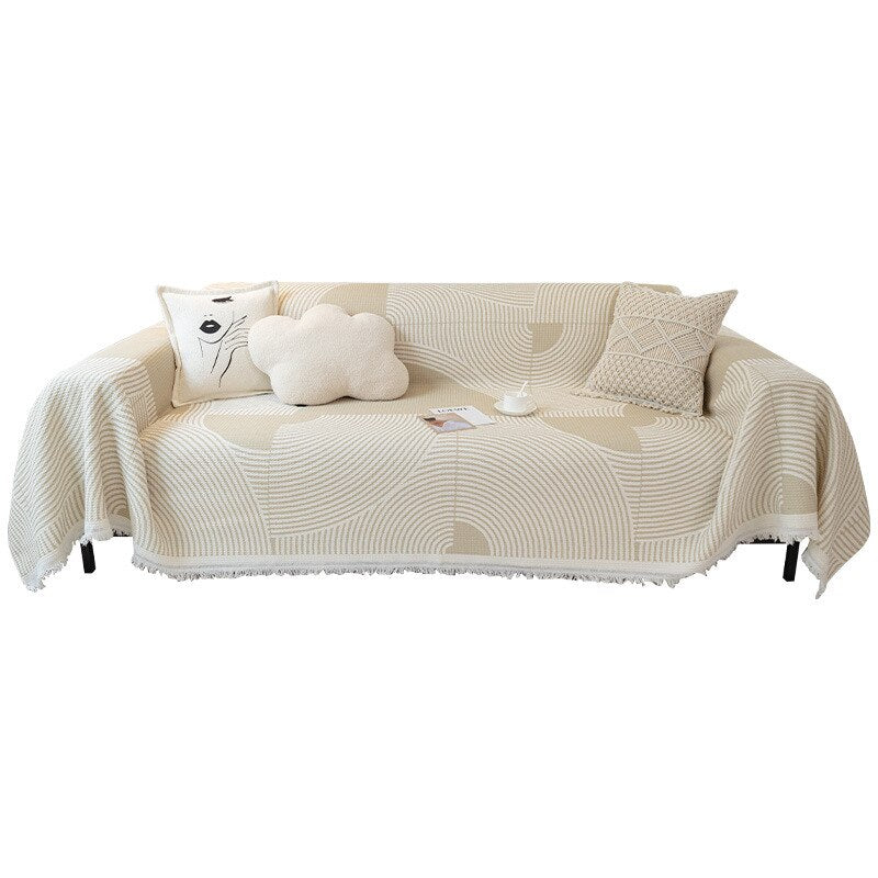 Nordic Style Comfy Soft Knitted Sofa Cover Blanket - Image 3
