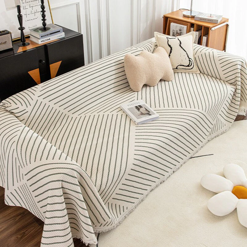 Nordic Style Comfy Soft Knitted Sofa Cover Blanket - Image 5