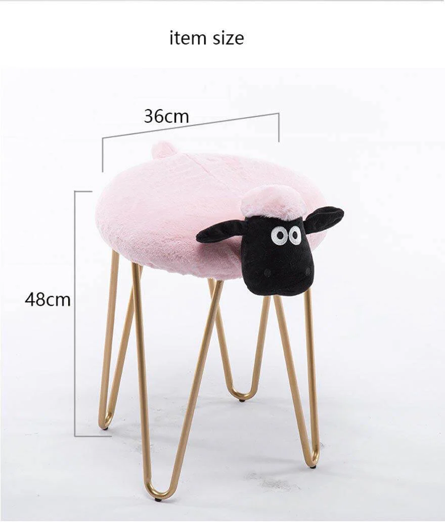 Nordic Style Iron Sheep Stool - Image 10