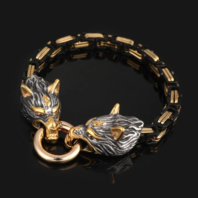 Nordic Vikings Wolf Men Bracelet - Image 5