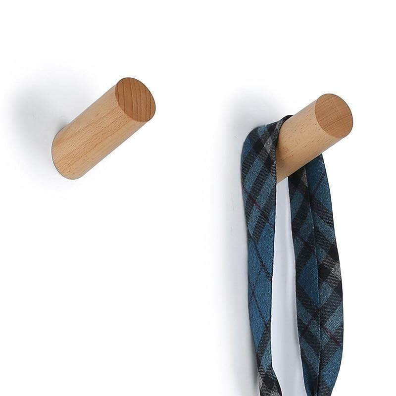 Nordic Wooden Easy Wall-Mounted Clothes Hanger - Image 8