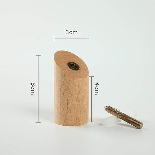 Nordic Wooden Easy Wall-Mounted Clothes Hanger - Image 9