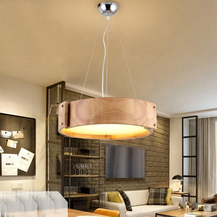 Nordic Wooden Luxury Select LED Pendant Light - Image 5