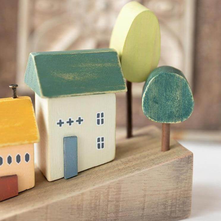 Nordic Wooden Miniature Hilly Neighborhood Home Decor - Image 4