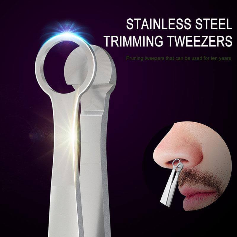 Nose Hair Round Tip Trimming Tweezers - Image 3