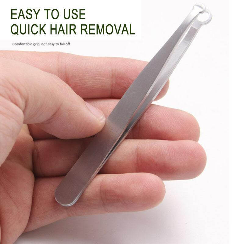 Nose Hair Round Tip Trimming Tweezers - Image 4
