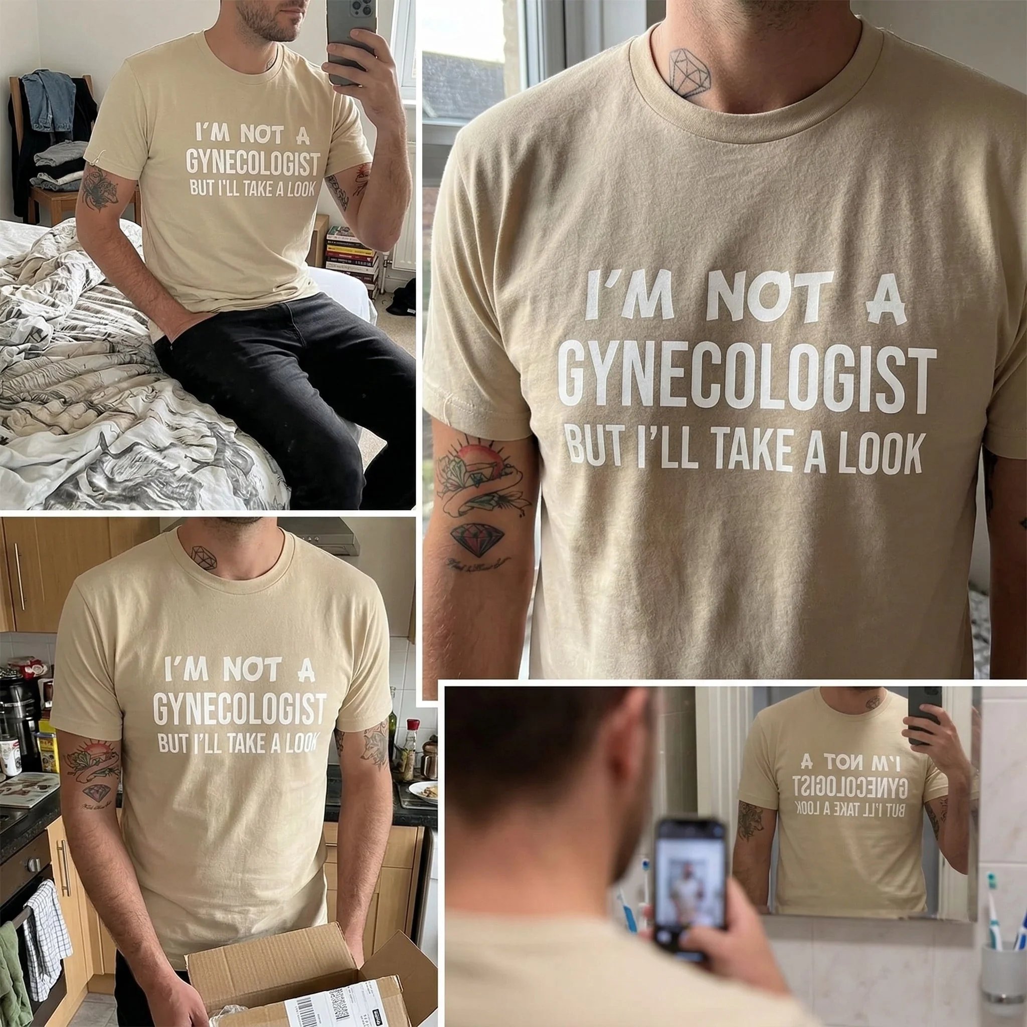Not a Gynecologist Funny T-Shirt - Image 5