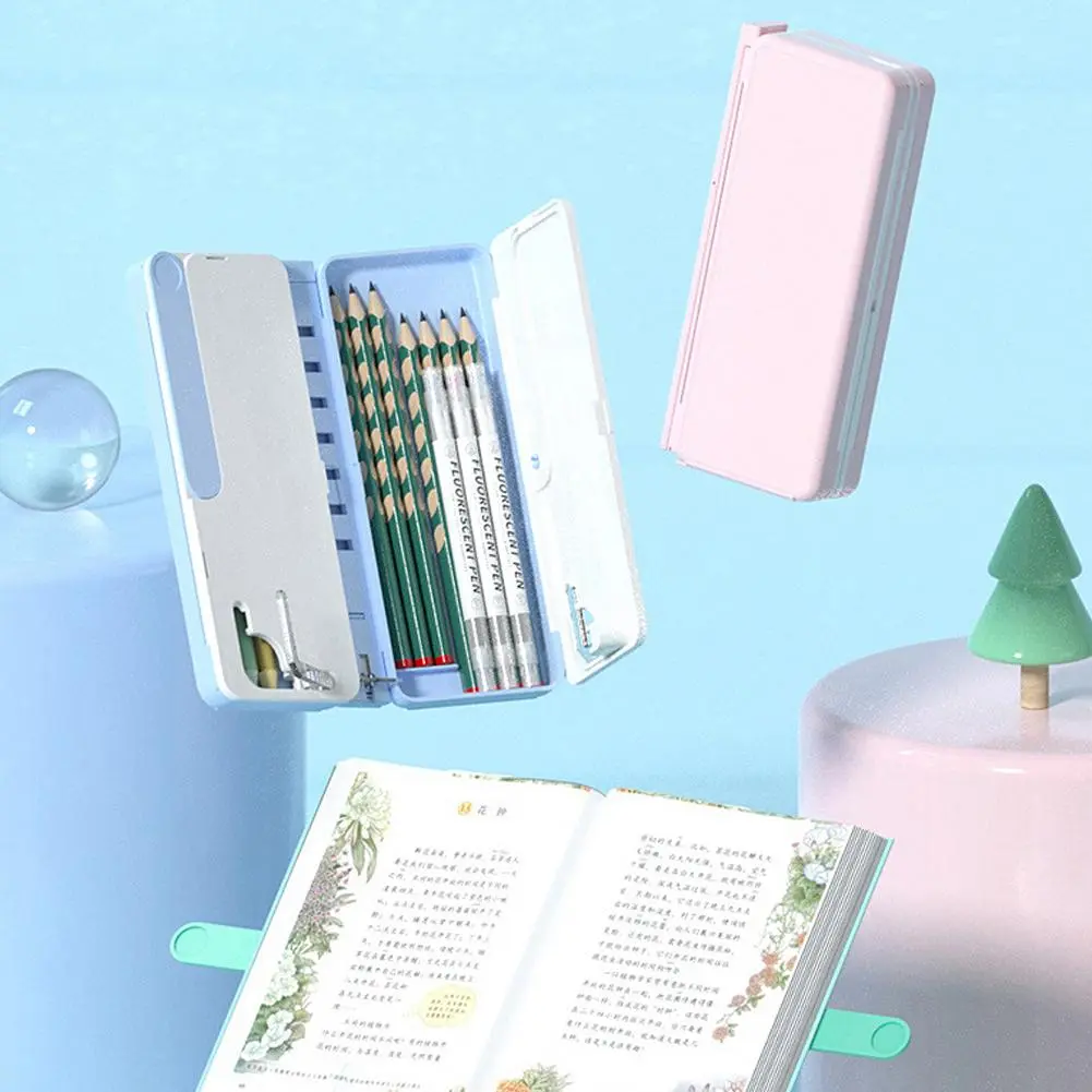 Note Keeper Foldable Book Holder Pencil Box - Image 4