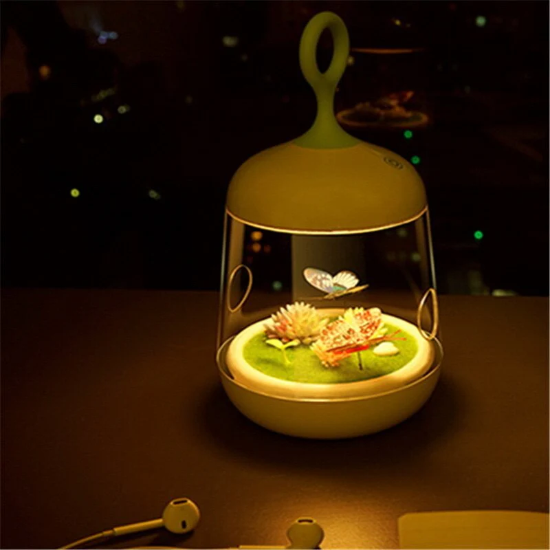 Novelty USB Charging LED Colorful Micro-landscape Plant Light - Image 7