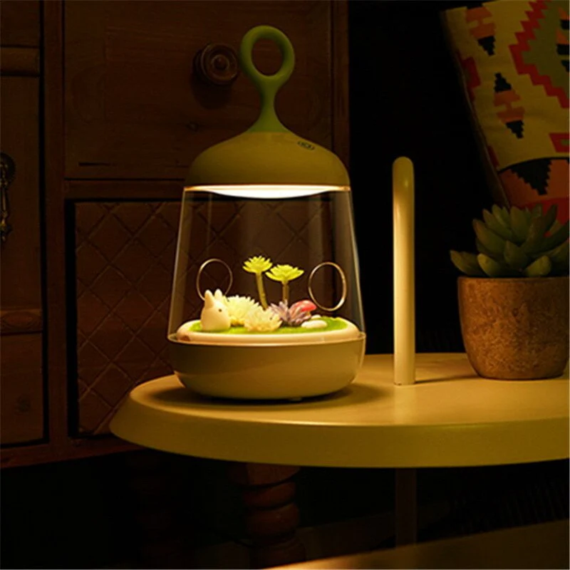 Novelty USB Charging LED Colorful Micro-landscape Plant Light - Image 8