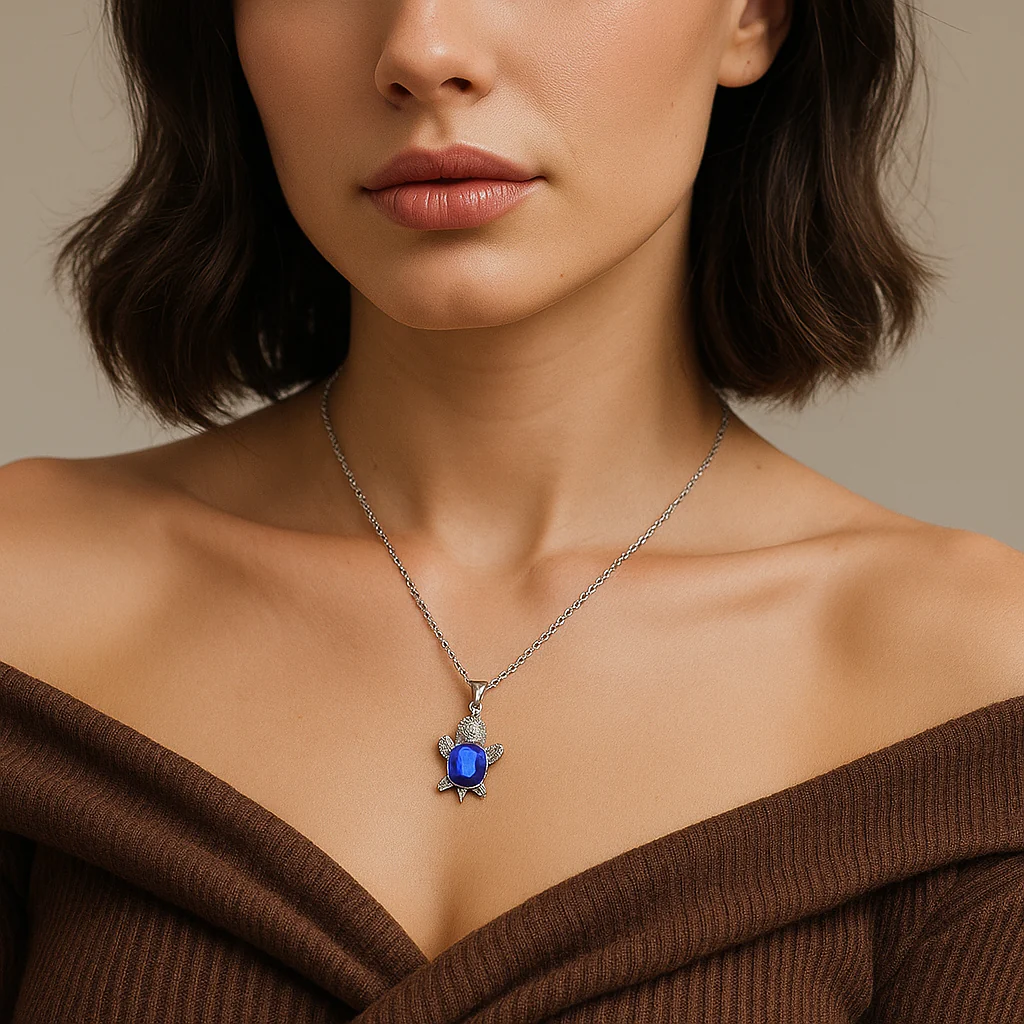 Ocean Turtle Lucky Necklace Earring Set - Image 4