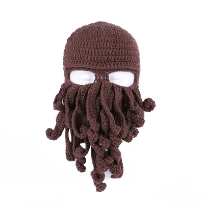 Octopus Tentacle Knitted Face Winter Mask - Image 12