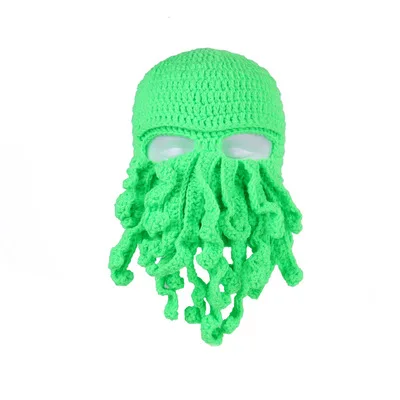 Octopus Tentacle Knitted Face Winter Mask - Image 5