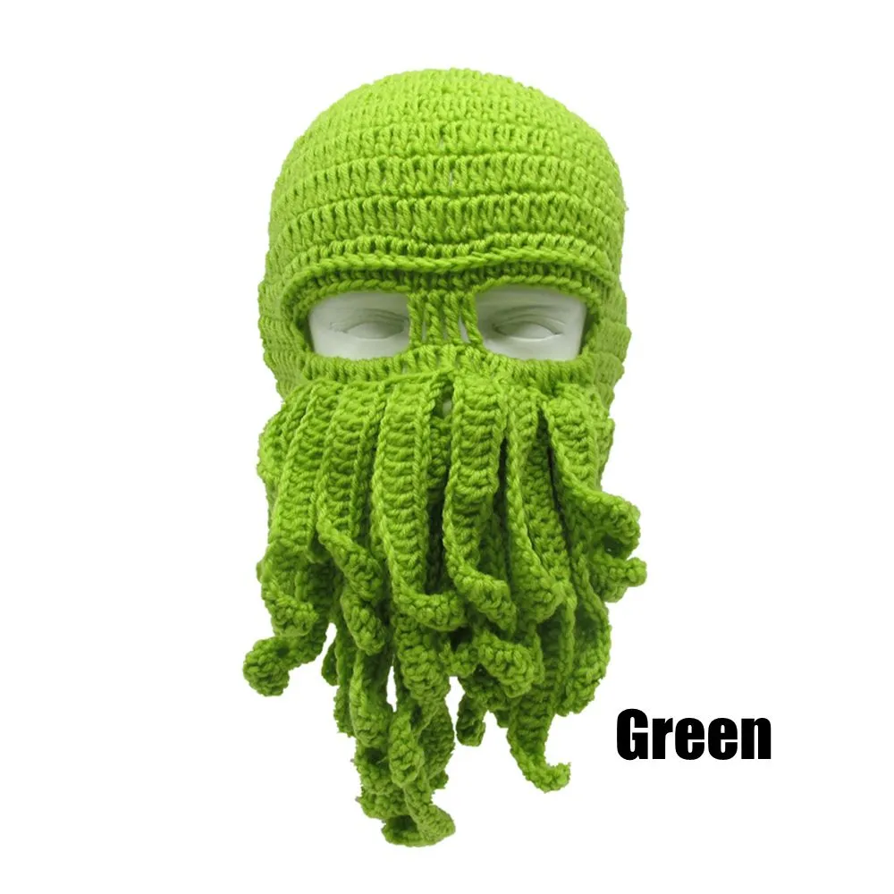 Octopus Tentacle Knitted Face Winter Mask - Image 6