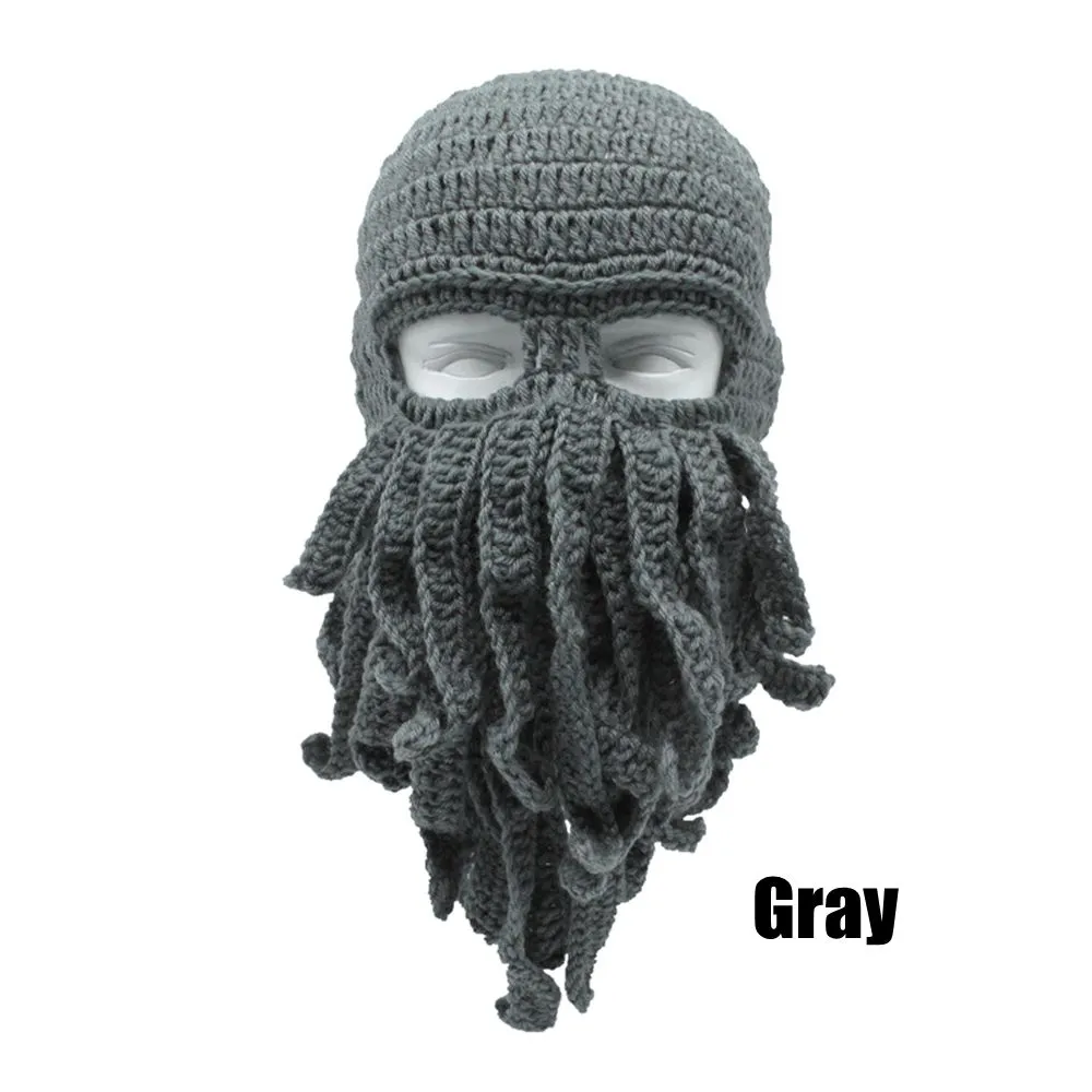 Octopus Tentacle Knitted Face Winter Mask - Image 8