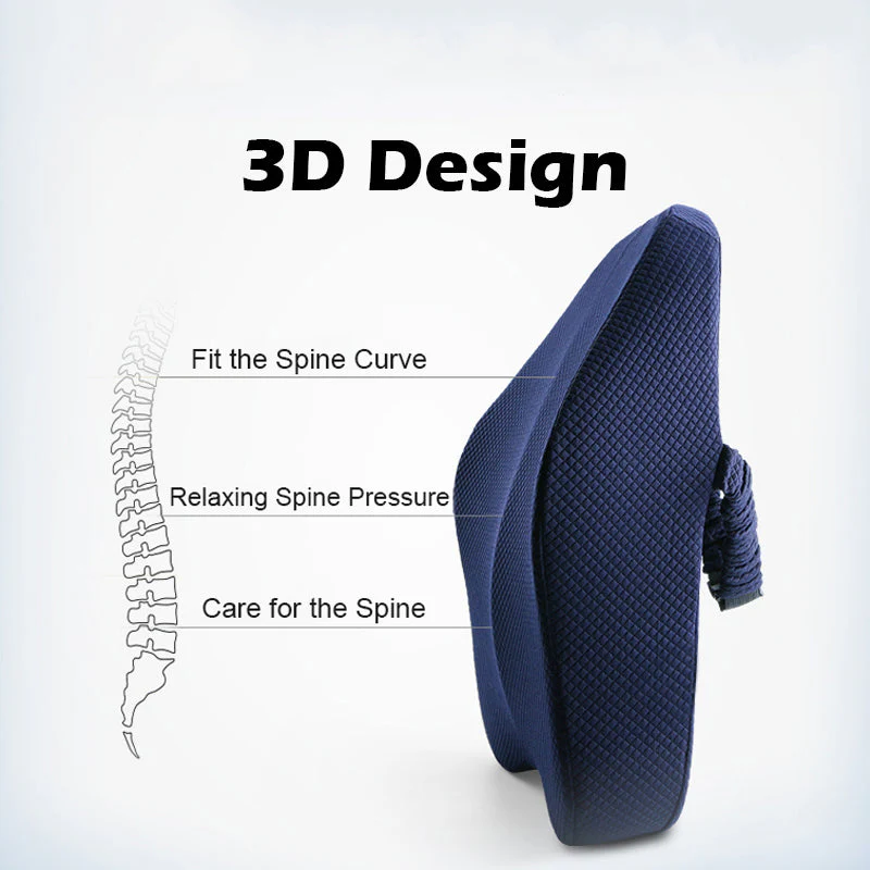 Office Chair Memory Foam Cushion Pillow Set - Image 2