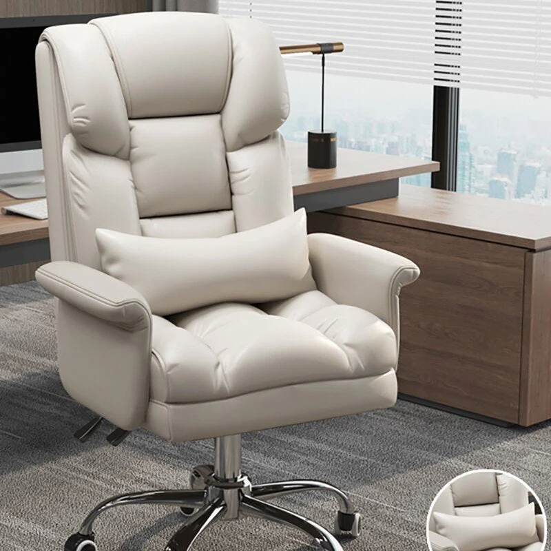 Office Comfort Adjustable Leather Comfy Chair - Image 5