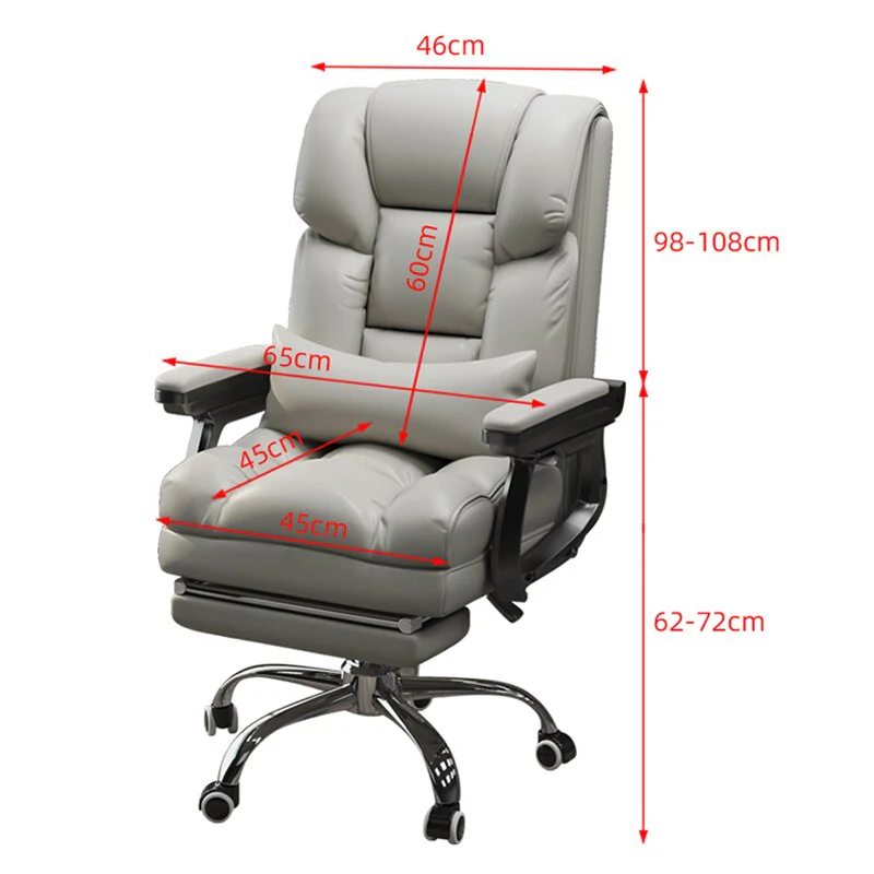 Office Comfort Adjustable Leather Comfy Chair - Image 6