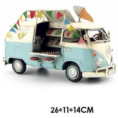 Old Vintage Iron Bus Home Handicraft - Image 3