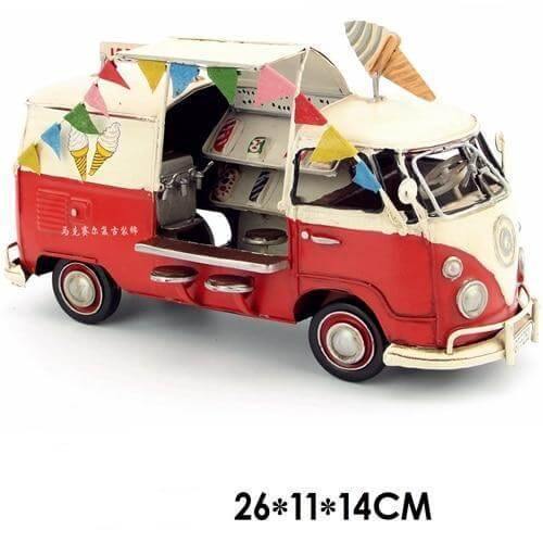 Old Vintage Iron Bus Home Handicraft - Image 5