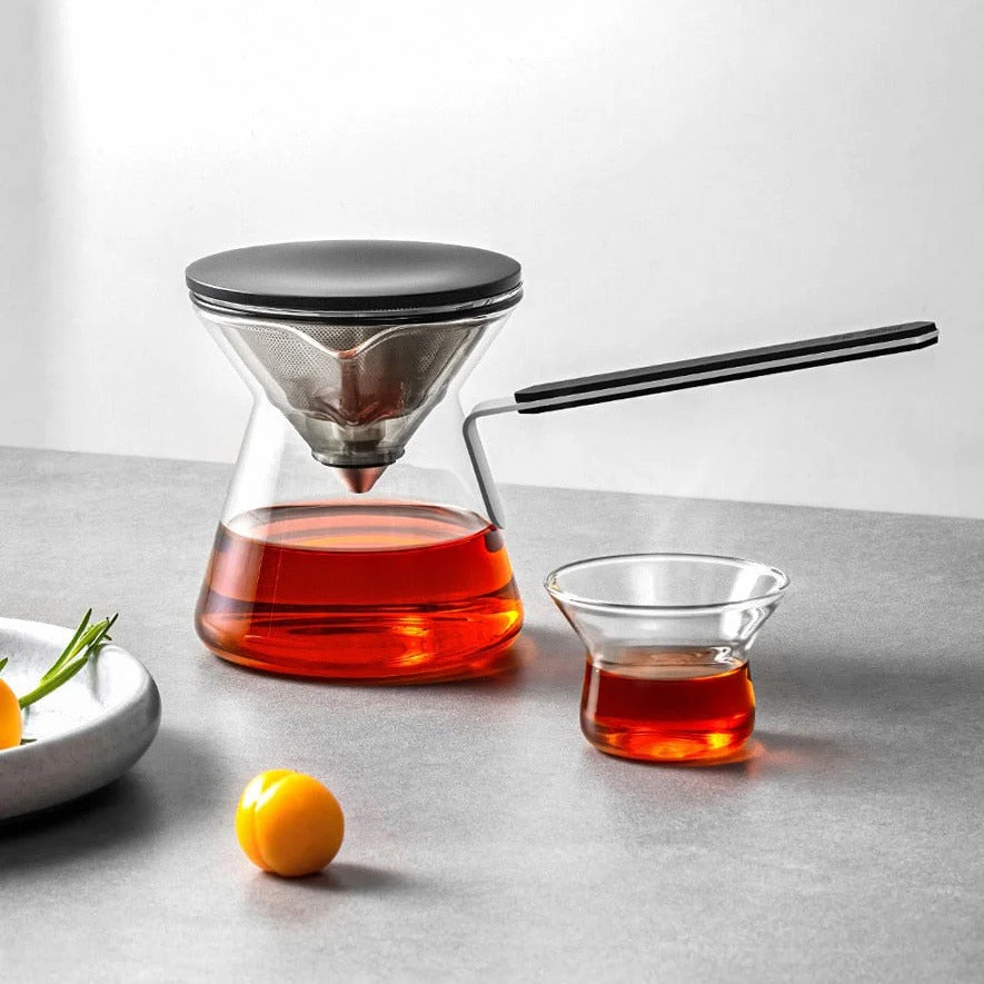 One-Button Brew Magnetic Glass Tea Pot - Image 3