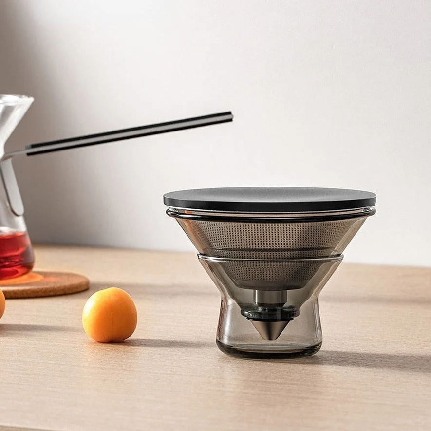 One-Button Brew Magnetic Glass Tea Pot - Image 4